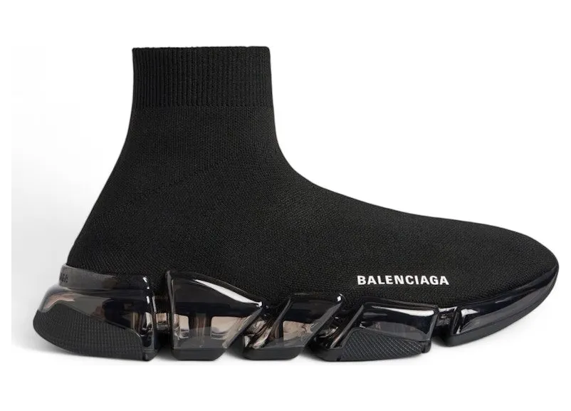 Balenciaga Speed 2.0 Full Clear Sole Recycled Black (617196W2DC41000)