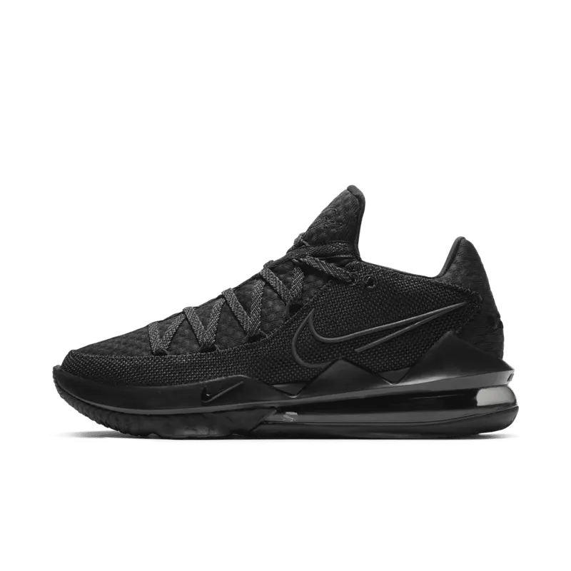 Nike LeBron 17 Low Triple Black Black/Black-Dark Grey-Black (CD5007-003)