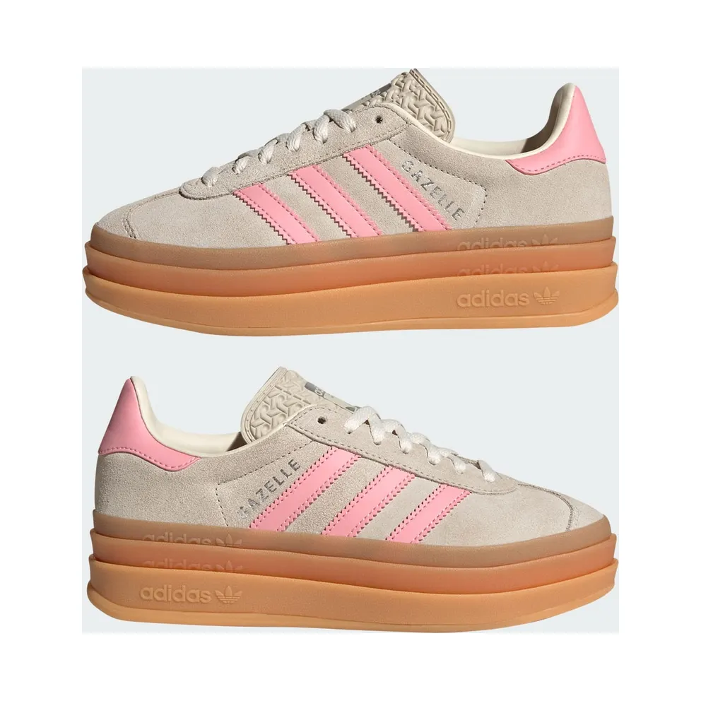 Adidas Gazelle Bold Kids Beige / Semi Pink Spark / Cream White (JQ7409)