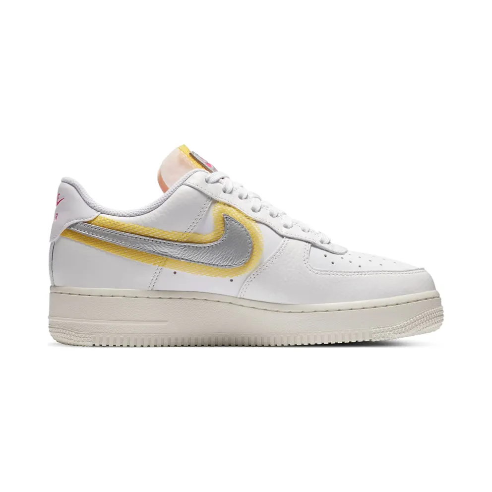Nike WMNS Air Force 1 ’07 LX White Silver Gold (2020) (CZ8104-100)