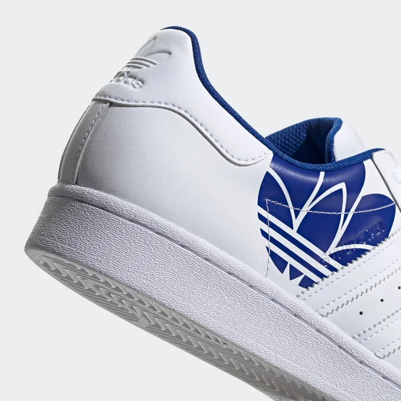 Adidas Superstar ‘Trefoil Print – Royal Blue’ Cloud White/Cloud White/Royal Blue (FY2826)