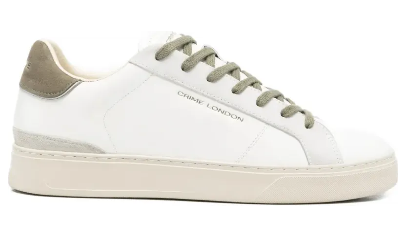 Crime London Blade leren sneakers – Wit (19701PP8)