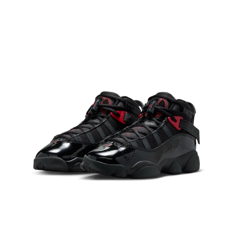 Jordan 6 Rings GS “Black Varsity Red” (323419-026)