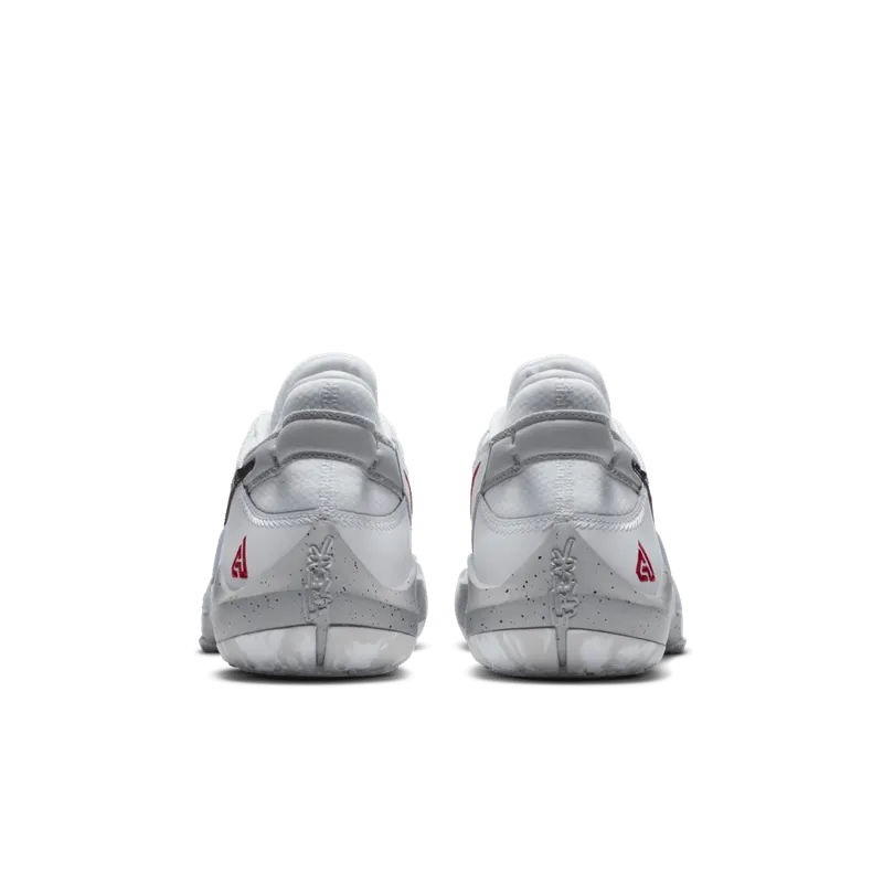 Nike Zoom Freak 2 White Cement (GS) White/White-University Red-Grey Fog (CN8574-100)