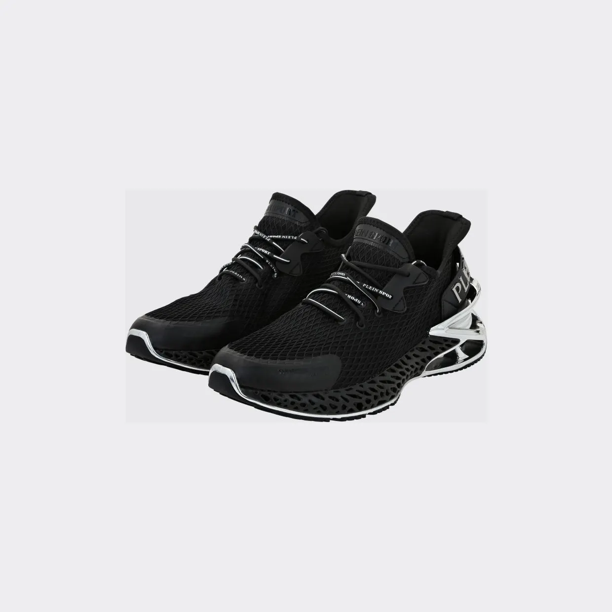 Plein Sport Thunder Force Gen. X-01 Mesh Low-Top Sneakers Black (FABSUSC0335PTE003N0291)