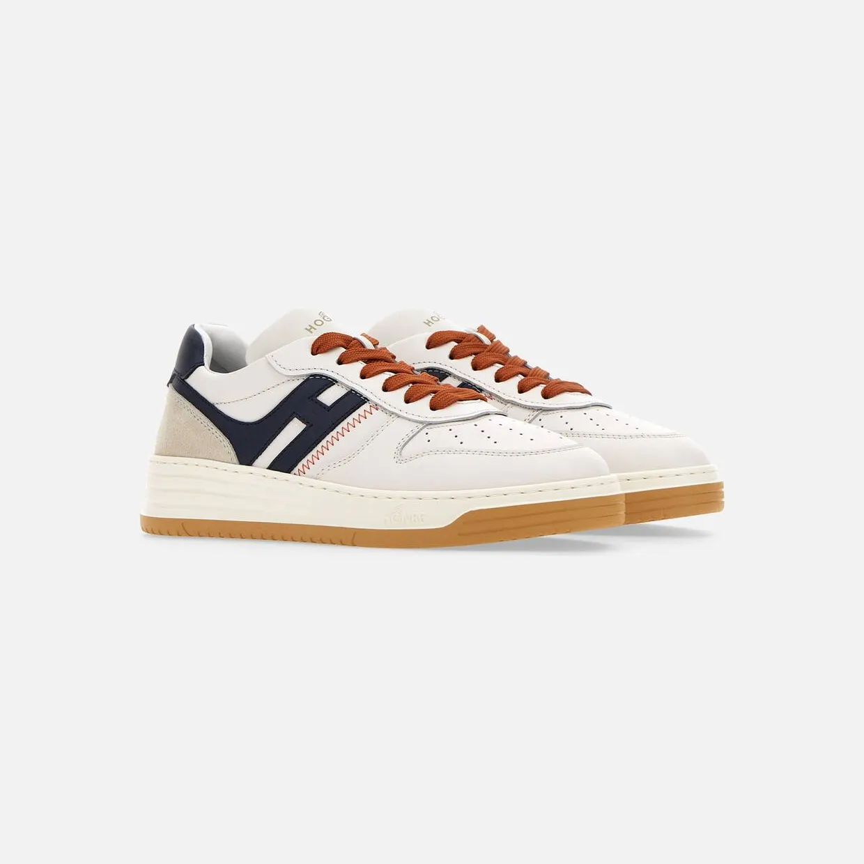 Sneakers Hogan H630 White Blue Orange (HXW6300EU50ODZ743L)