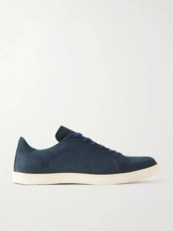 George Cleverley Jack III Nubuck Sneakers Midnight Blue Nubuck / Vintage White Sole (JACK)