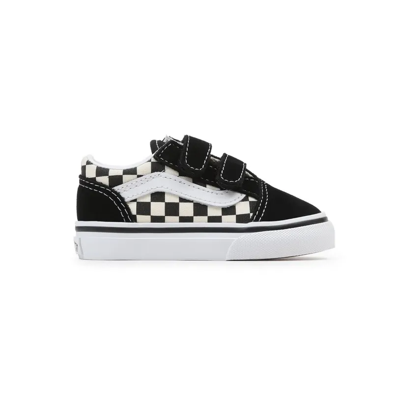 VANS Primary Check Old Skool Velcro Peuterschoenen Black (VN0A38JNP0S)
