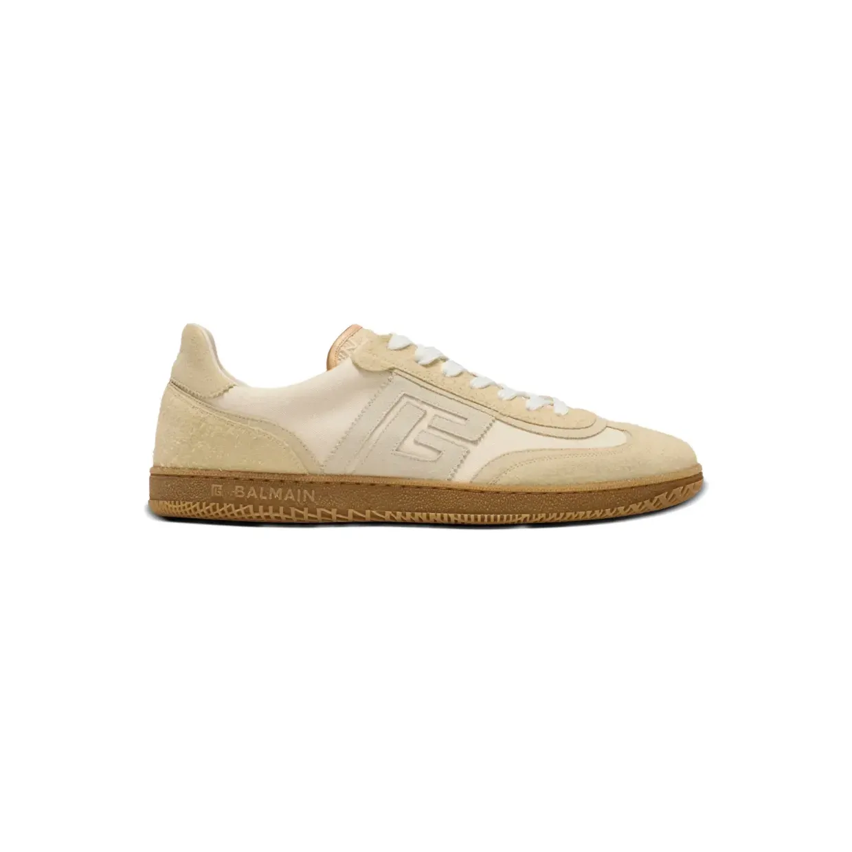 Balmain Swan sneakers met logodetail – Beige (GM0VI422TNAV)