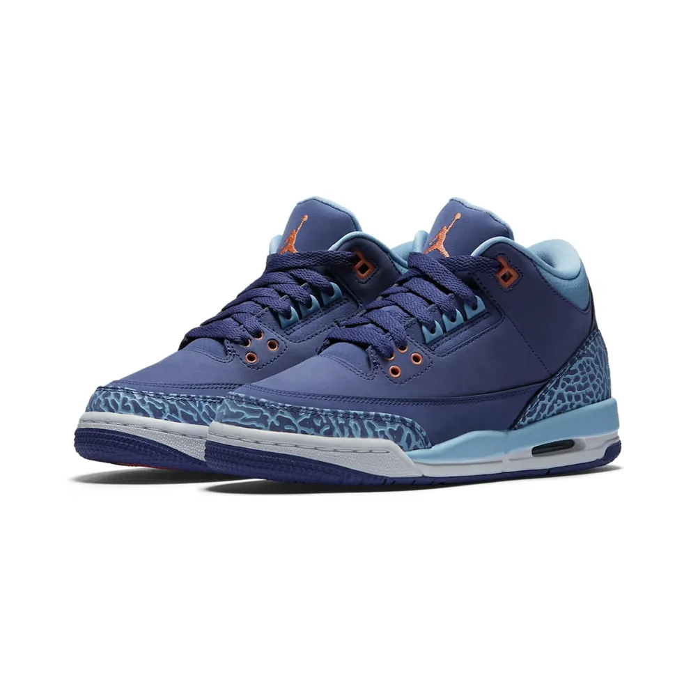 Jordan 3 Retro Purple Dust (GS) Purple Dust/Atomic Pink-Blue Cap (441140-506)