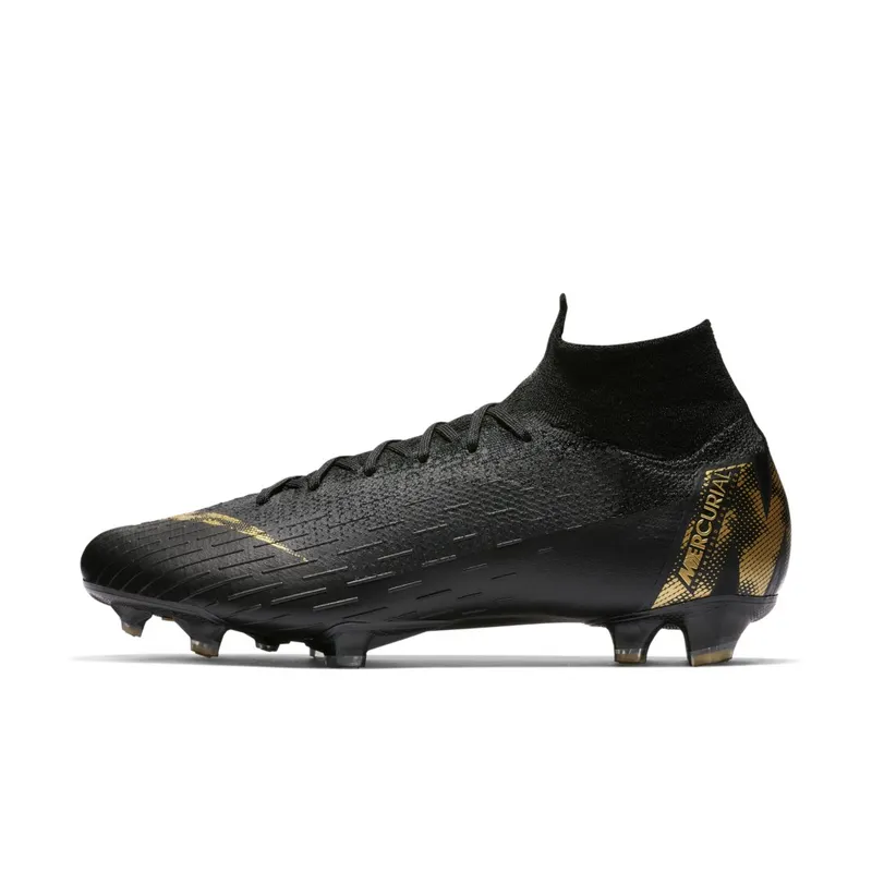 Nike Mercurial Superfly 6 Elite FG Black Metallic Gold Black/Metallic Gold (AH7365-077)