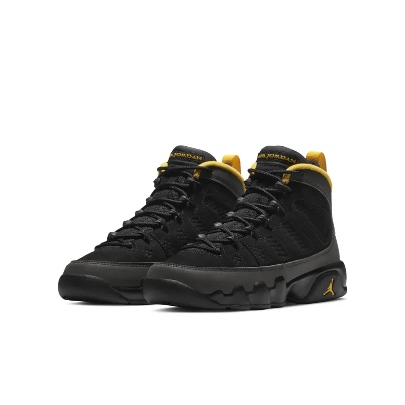 Jordan 9 Retro Dark Charcoal University Gold (GS) Black/Dark Charcoal-University Gold (302359 070)