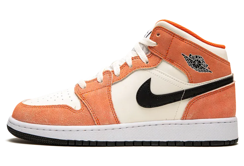 Air Jordan 1 Mid SE GS “Orange Suede” (DV1336-800)