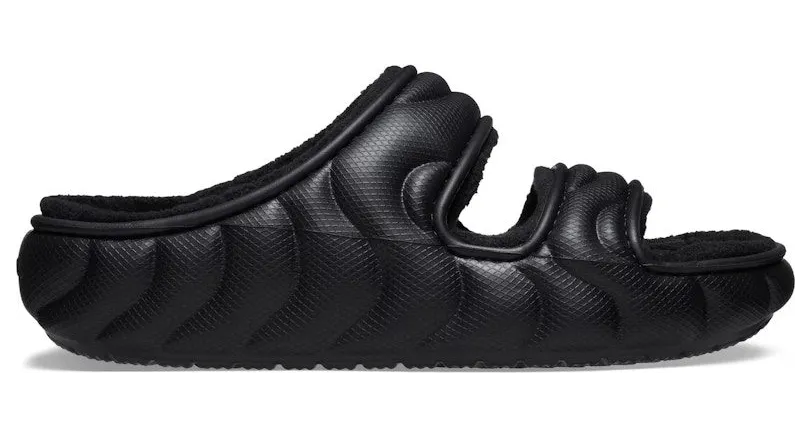 Crocs Classic Cozzzy Overpuff Sandal Black (210074-001)