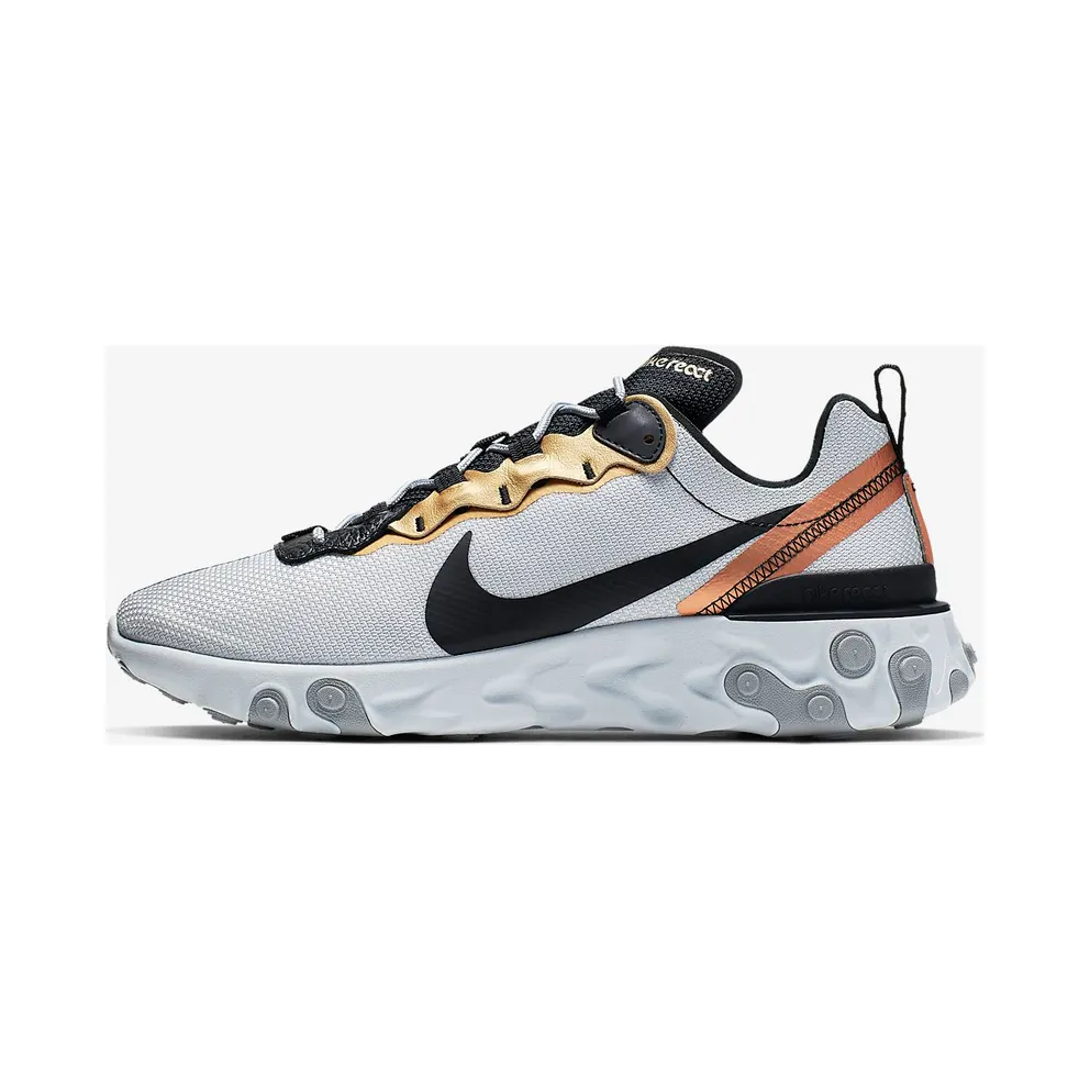 Nike React Element 55 Gold Ranger Pure Platinum/Black (CD7627-001)