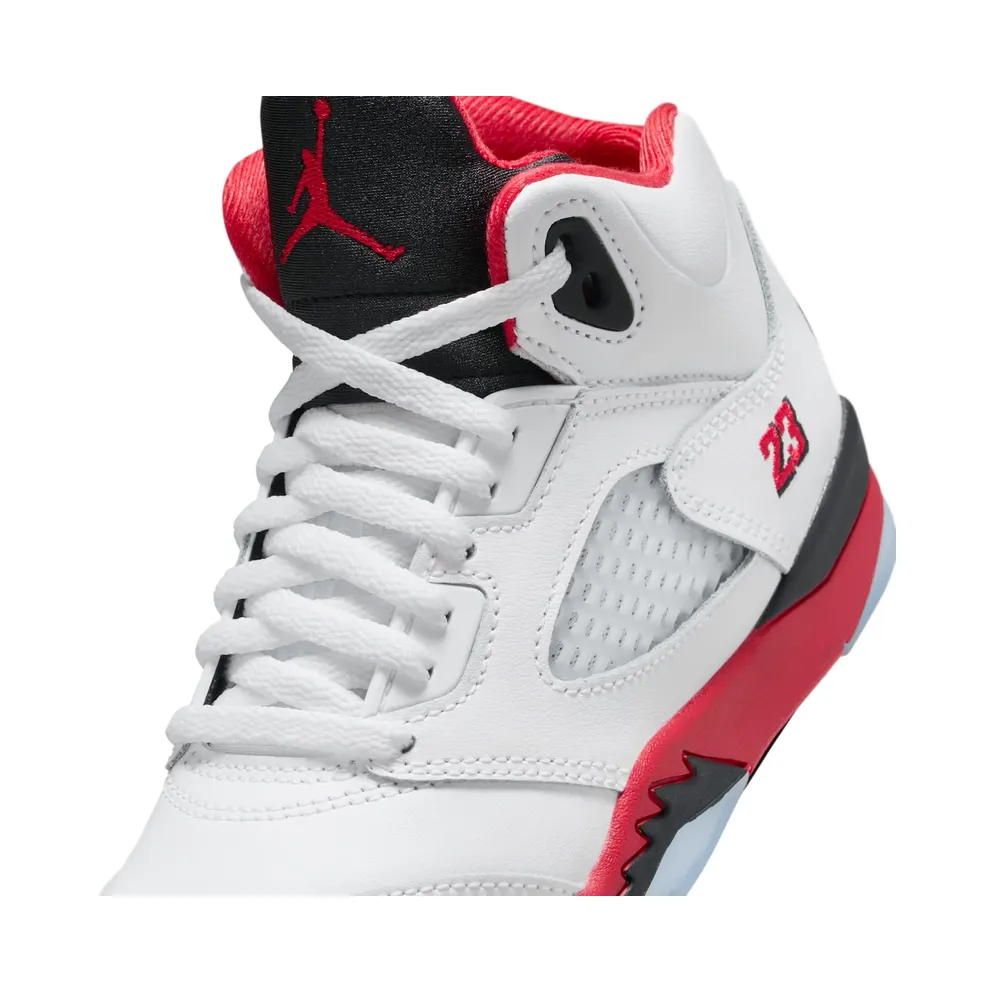 Air Jordan 5 PS “Fire Red – Black Tongue (2025)” (HQ7979-101)