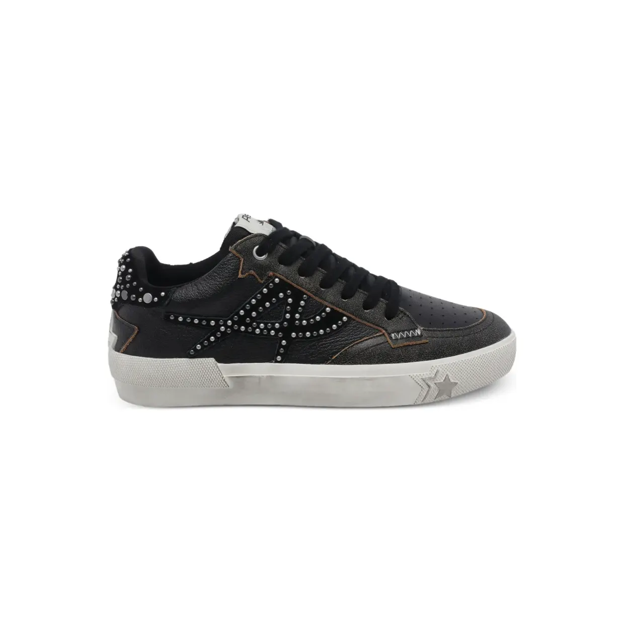Ash Moonlight leren met studs “Black” (MOONLIGHTST3)