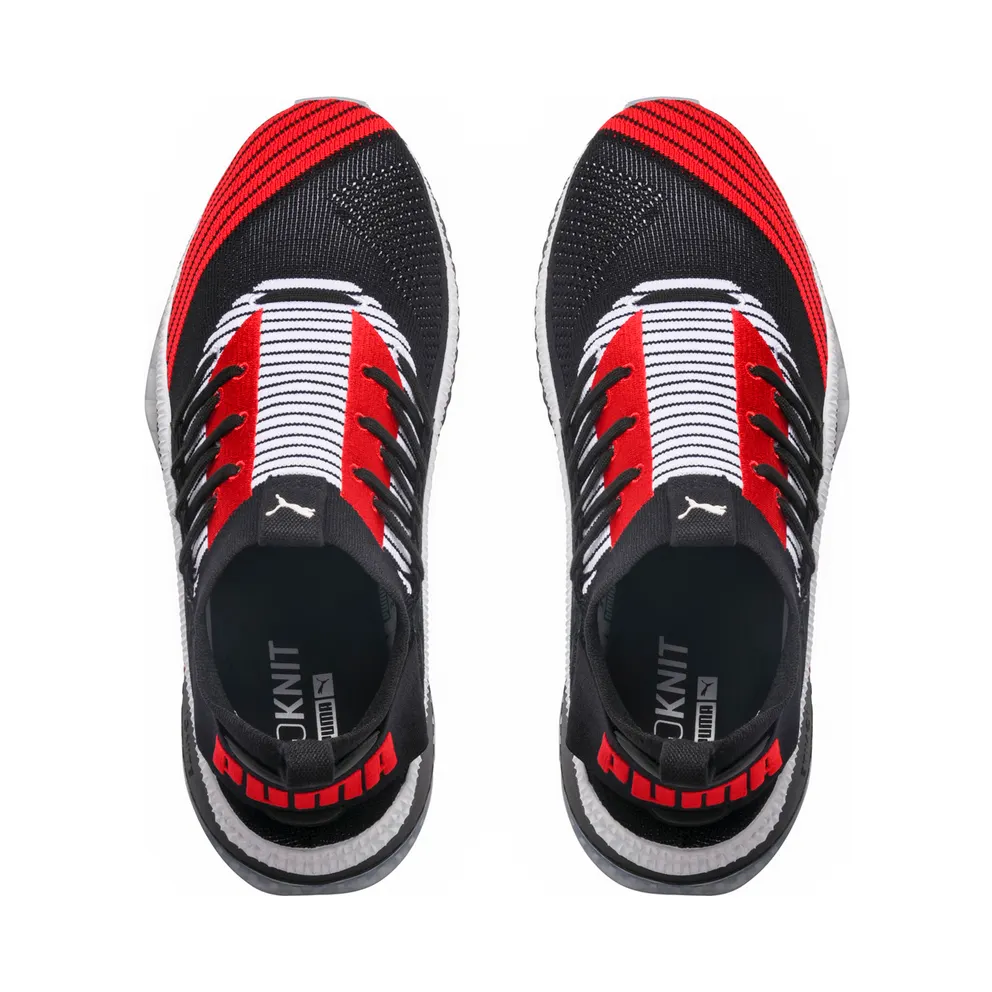 Puma Tsugi Jun Cubism Black White Scarlet Black/White-Flame Scarlet (365490-02)
