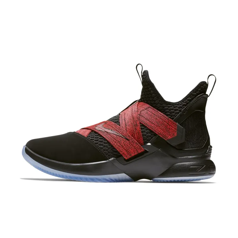Nike LeBron Zoom Soldier 12 Black Red Black/Black (AO2609-003)