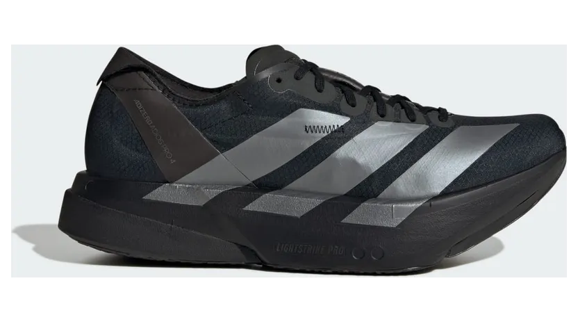 adidas Adizero Adios Pro 4 “Core Black / Iron Metallic / Carbon” (JR4887)