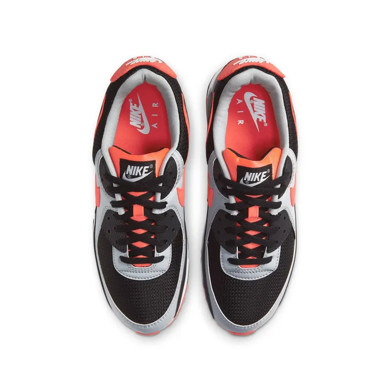 Nike Air Max 90 Black Radiant Red Wolf Grey Black/Radiant Red-White-Wolf Grey (CZ4222-001)