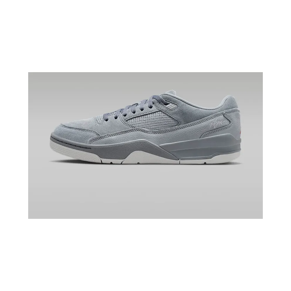 Jordan Flight Court “Cool Grey/Red” (HF3255-007)