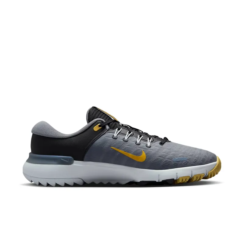 Nike Free Golf Next Nature “Black Cool Grey Pure Platinum Infinite Gold” (FN0332-003)