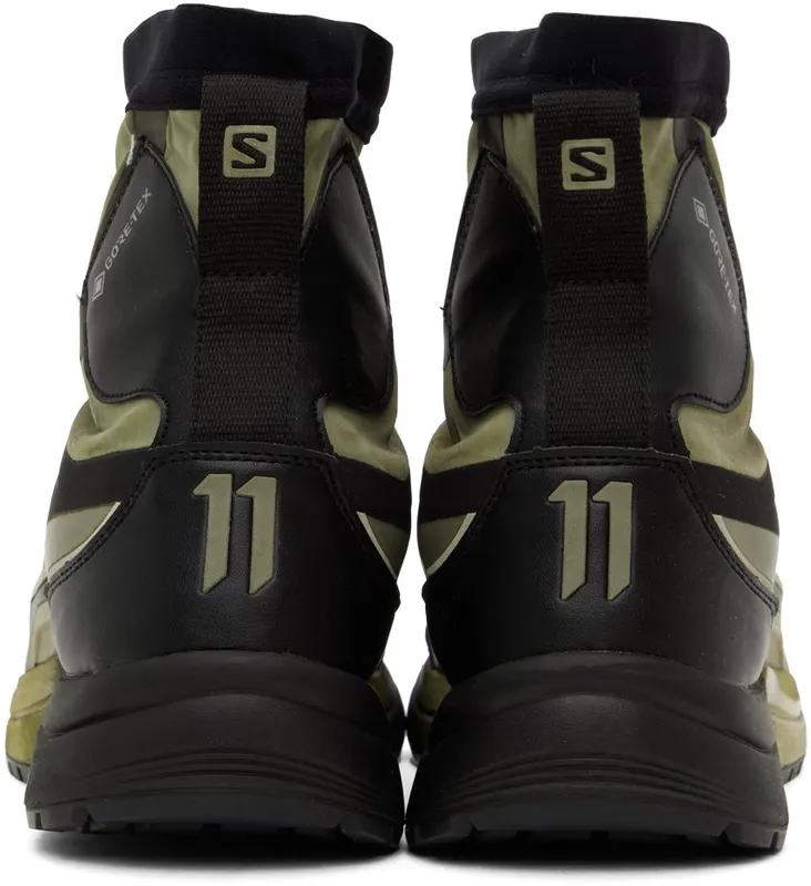 11 by Boris Bidjan Saberi Khaki & Black Salomon Edition Bamba 2 GTX High WEHR GRÜN (254 11xS)