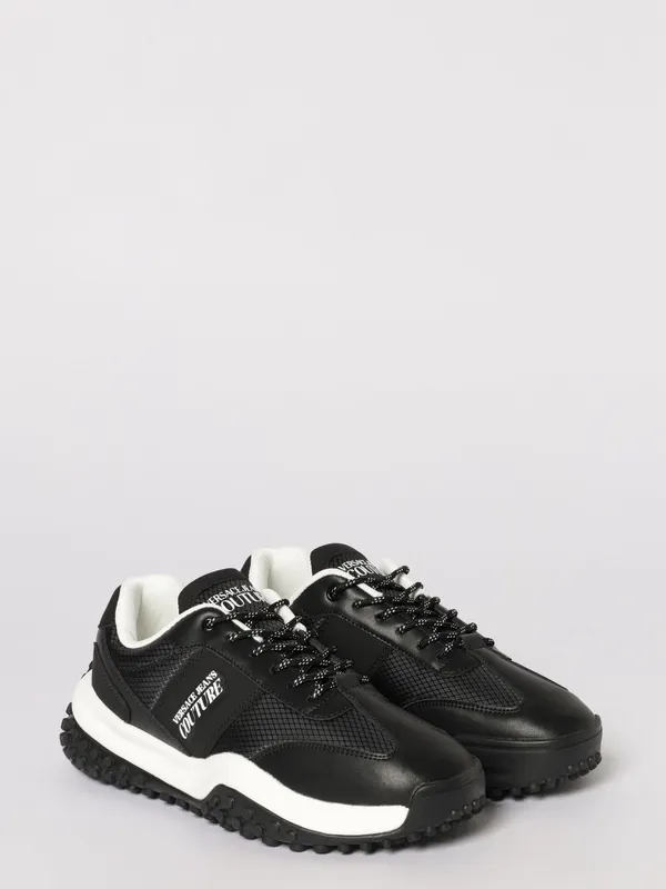 Versace Leather and Nylon Sneakers Black (80YA3SN4ZSE11899)