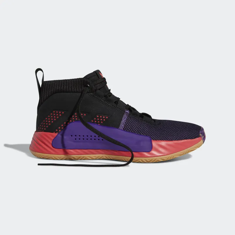 adidas Dame 5 Black Red Purple Core Black/Shock Red/Active Purple (BB9313)