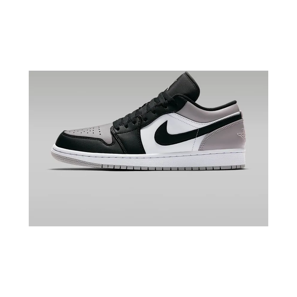 Jordan 1 Low Grey Toe White/Atmosphere-Black (553558-110)