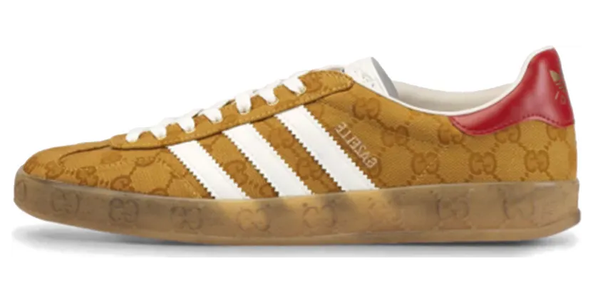 Adidas x Gucci Gazelle Original GG Beige Brown (707850 UWV20 7162)