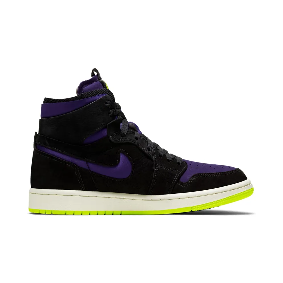 Jordan 1 High Zoom Air CMFT Black Court Purple Lemon Venom (W) Black/Court Purple-Lemon Venom-Sail (CT0979-001)