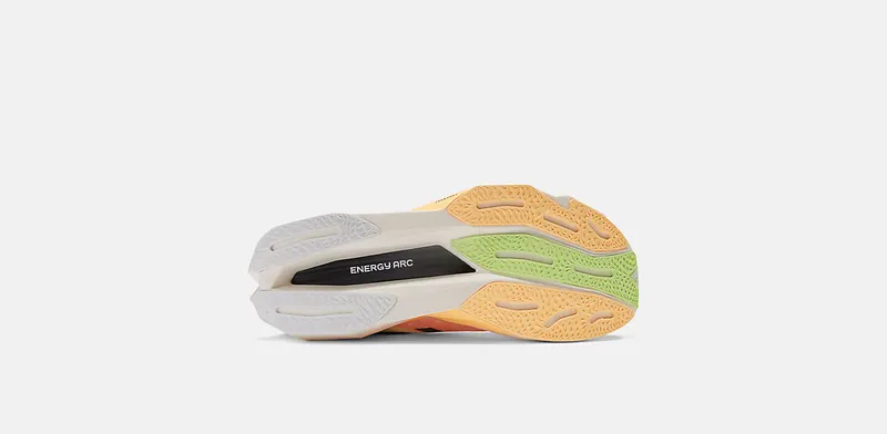 New Balance FuelCell SuperComp Elite v4 White Bleached Lime Glo Hot Mango (MRCELLA4)