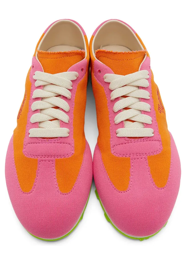 Marni Pink & Orange Pebble Sneakers (SNZU010501 P4547) (5)