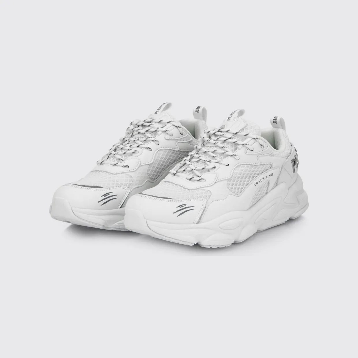 Plein Sport Track-King Leather And Mesh Sneakers White (FAESUSC0800STE003N01)