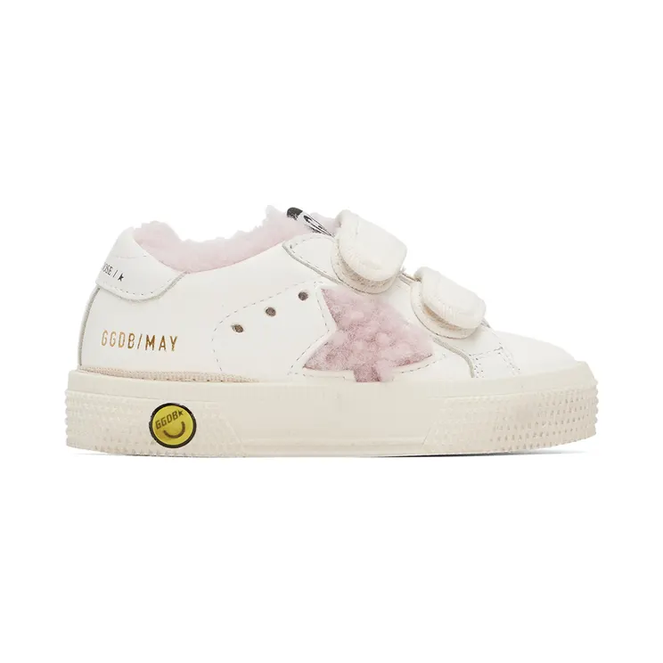 Golden Goose Baby White May School Sneakers (GJF00198.F003280.11202)