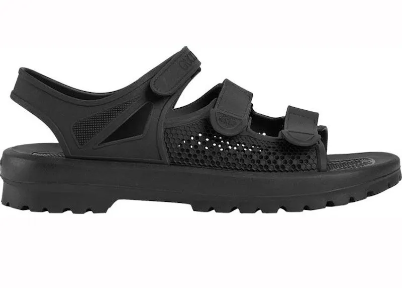 Gucci Velcro Sandal Black Honeycomb (692415 JFN00 1000)