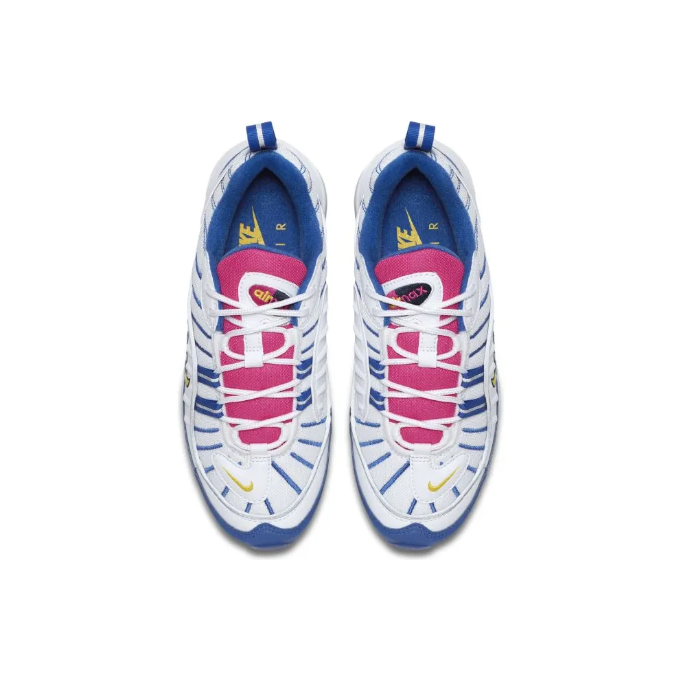 Nike Air Max 98 White Indigo Force (GS) White/Indigo Force-Laser Fuchsia-Amarillo (BV4872-101)