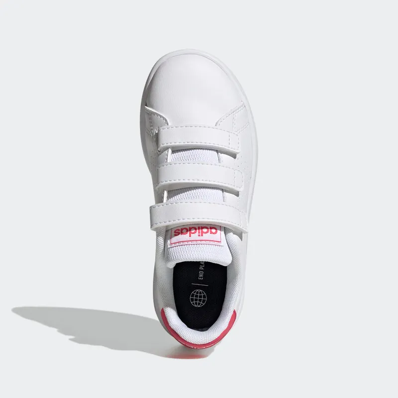 Adidas Advantage Court Lifestyle Hook-and-Loop Cloud White / Real Pink / Core Black (GW6495)