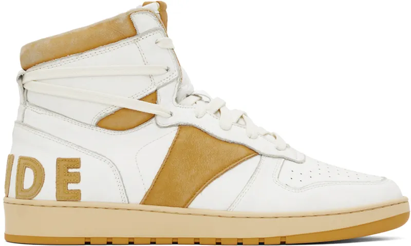 Rhude Rhecess-Sky Hi “White/Yellow” (RHFW22FO04489660)