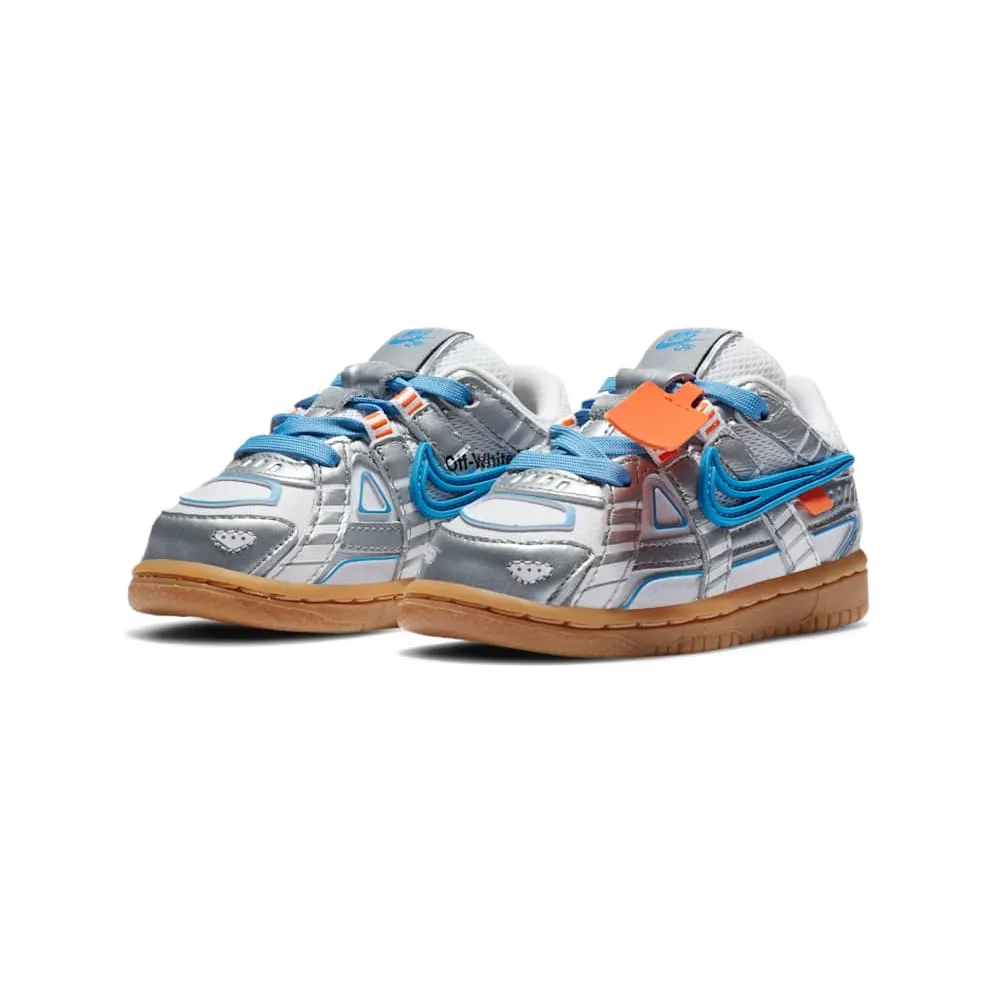 Nike Air Rubber Dunk Off-White University Blue (TD) White/University Blue-White (CW7444-100)