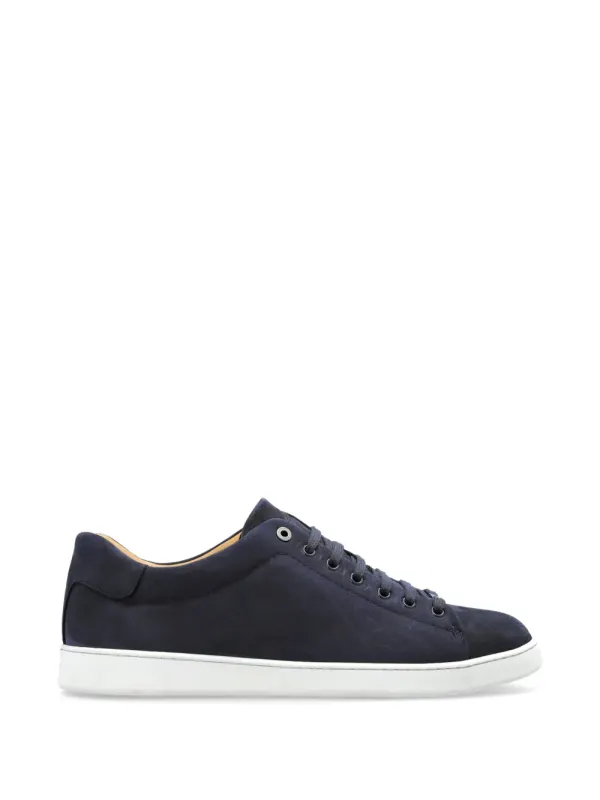 Brioni low-top suede – Blue (QHM70LOE728)