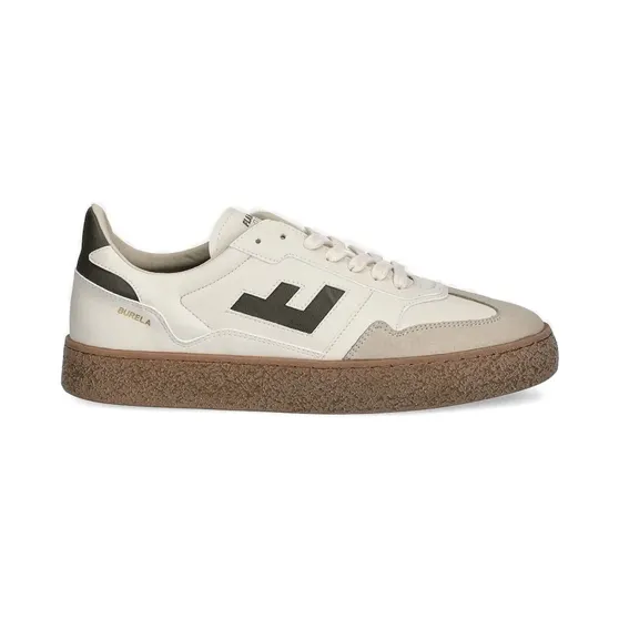 Flamingos Burela leren met logodetail “White” (BBOLI)