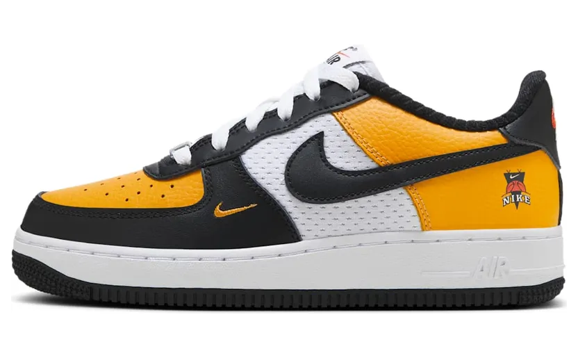Nike Air Force 1 Low Black Gold Jersey Mesh (DQ7779-700)