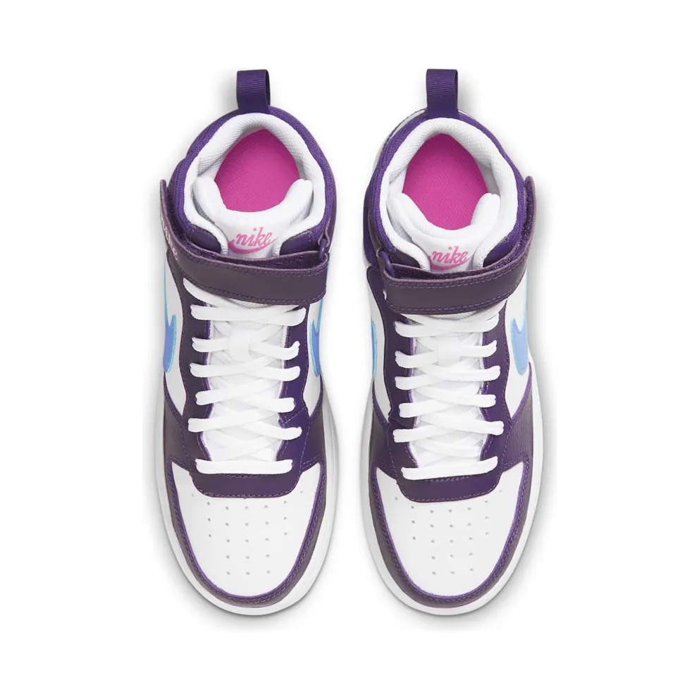 Nike Court Borough Mid 2 White Eggplant Royal Pulse (CD7782-106)