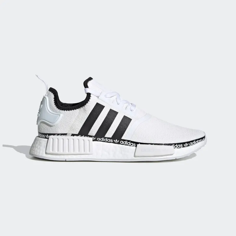 Adidas NMD_R1 ‘Logo Strip – Cloud White’ Cloud White/Core Black/Cloud White (FV8727)