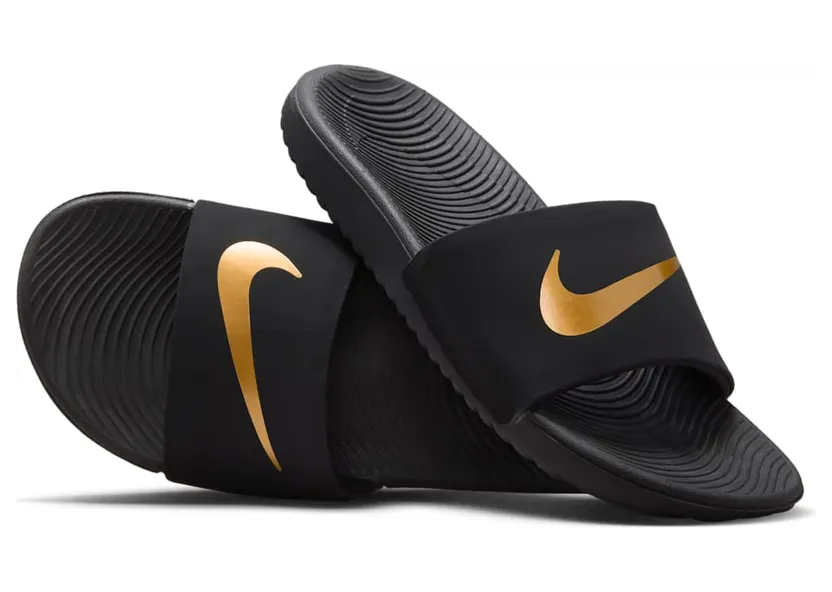 Nike Kawa Slipper kleuters/kids Zwart (819352-003)