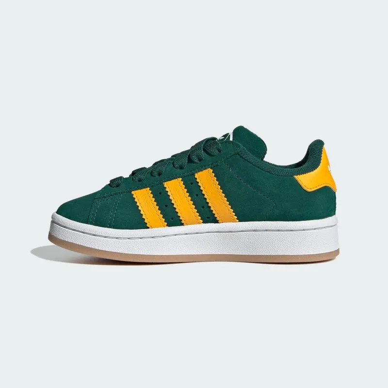 Adidas Campus 00s Comfort Closure Elastic Lace Kids Collegiate Green / Crew Yellow / Cloud White (JR7421)