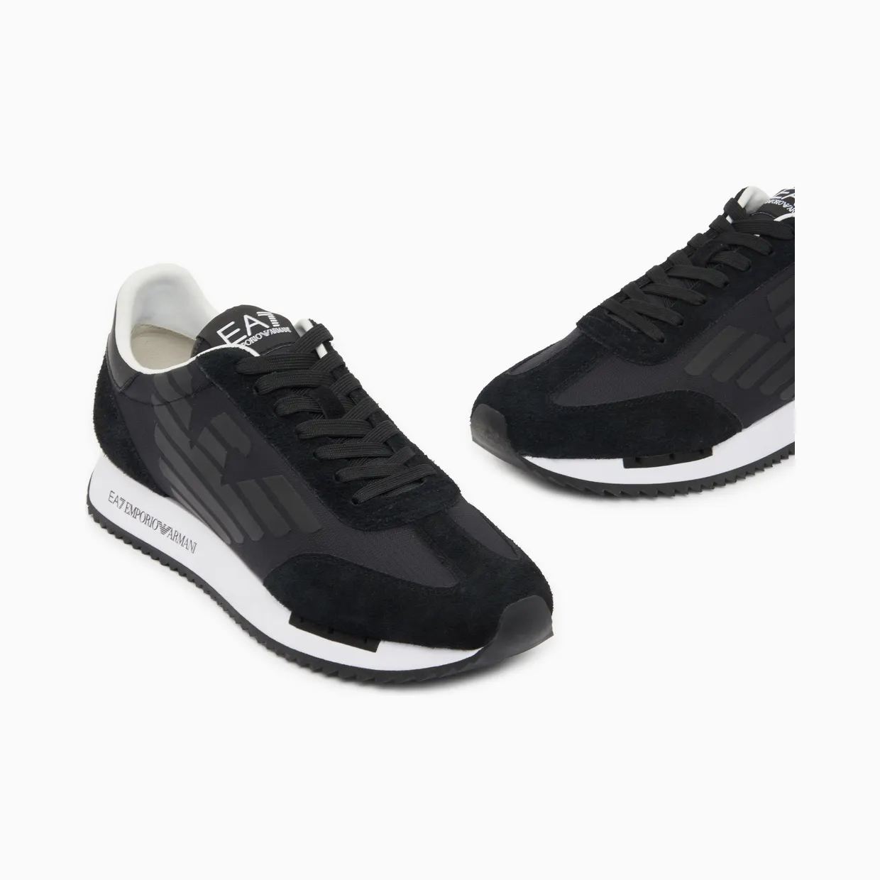 Armani Black And White In Nylon And Suede With Rubber Sole (7X000870-AF28085-MC666) (5)